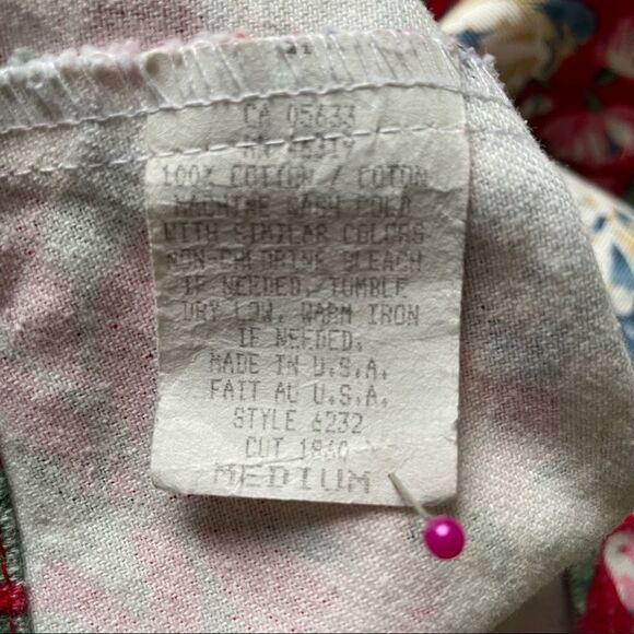 VINTAGE 1980’s Floral Granny Vest Medium - Picture 7 of 7